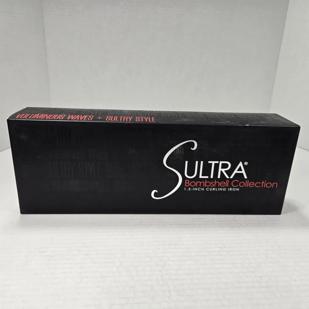 Sultra Bombshell Collection 1.5 Inch Black Curling Iron - Picture 1 of 4